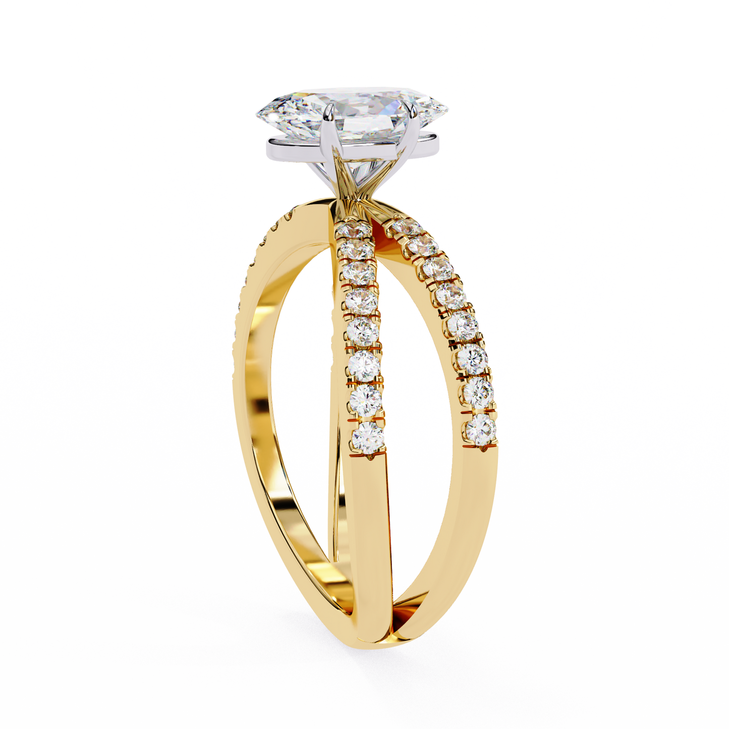 elowen lab grown diamond oval embrace