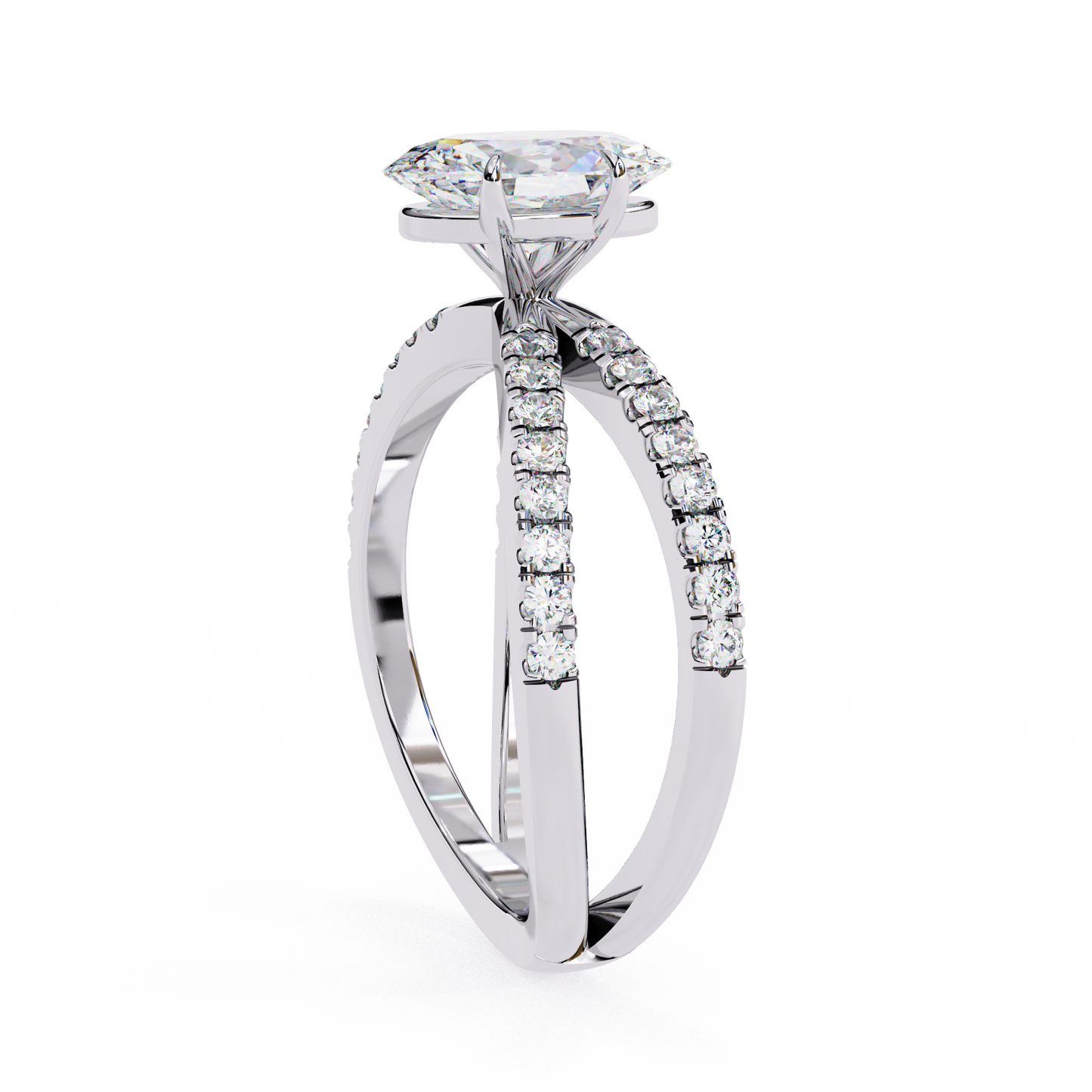elowen lab grown diamond oval embrace