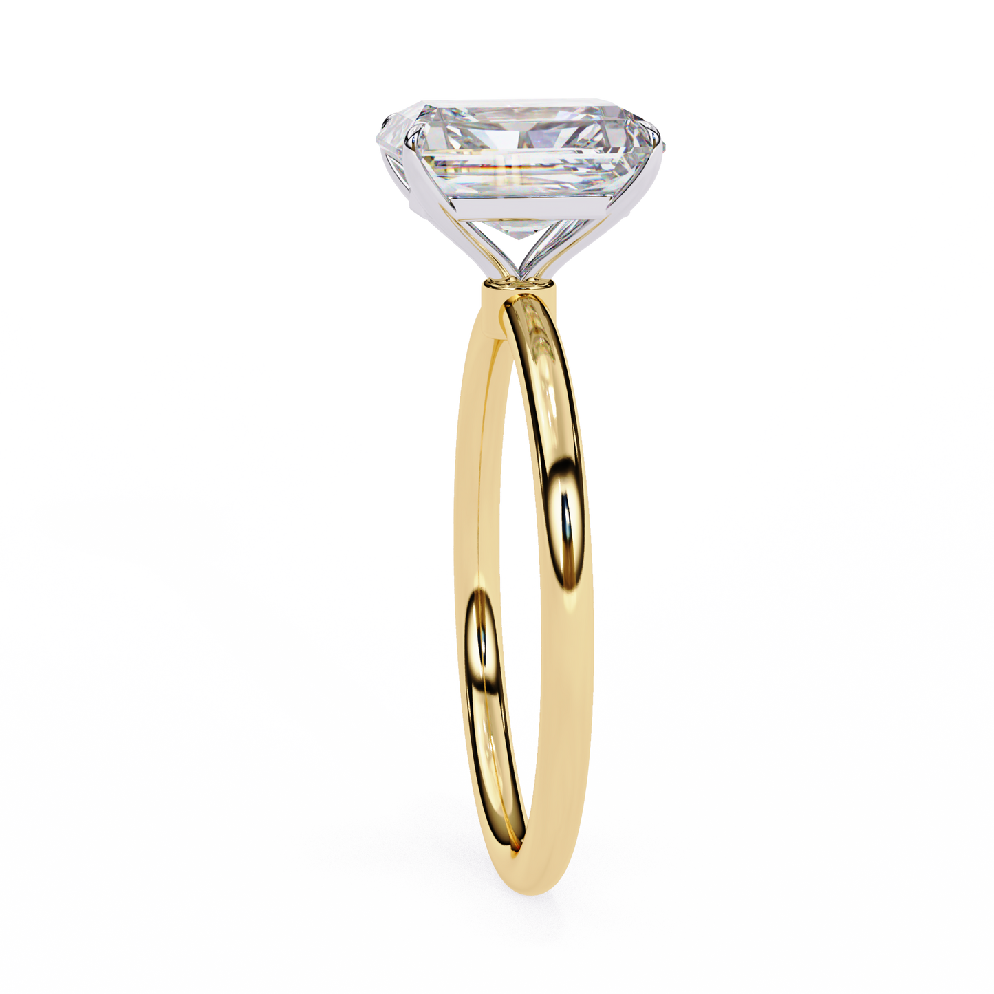 lustre legacy emarald lab grown diamond ring