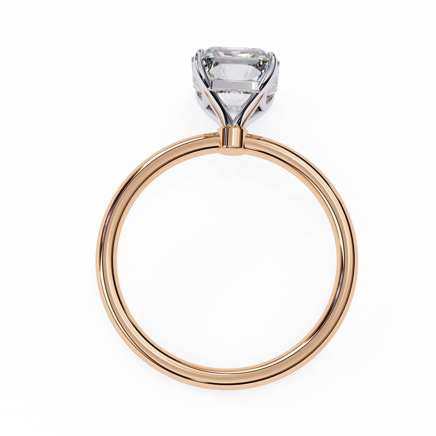 lustre legacy emarald lab grown diamond ring