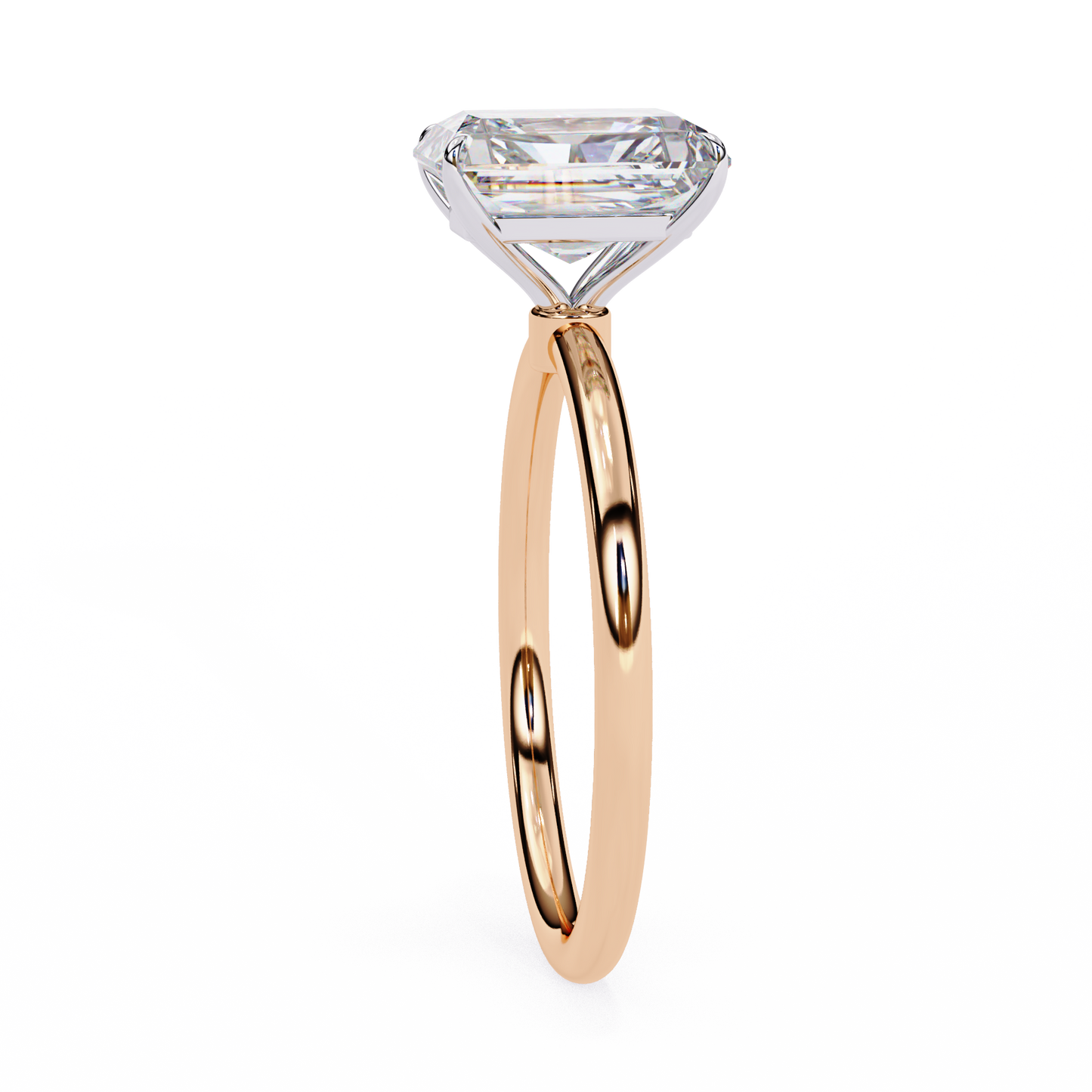 lustre legacy emarald lab grown diamond ring