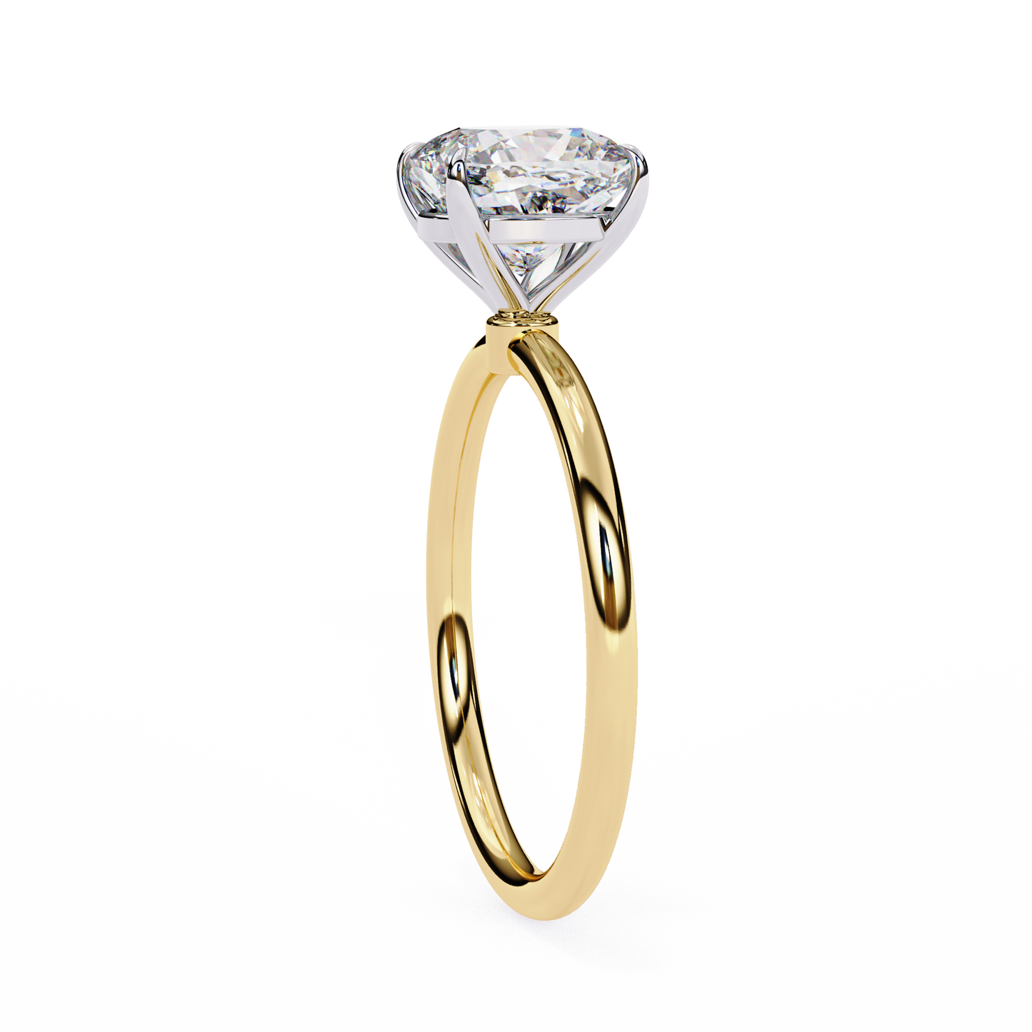 bloom cushion lab grown diamond ring