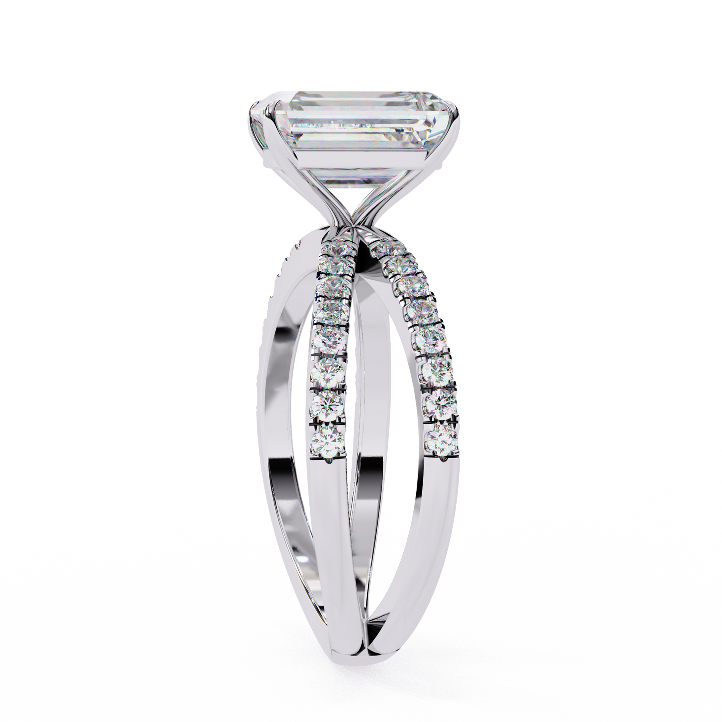 celine lab grown diamond radiant embrace ring