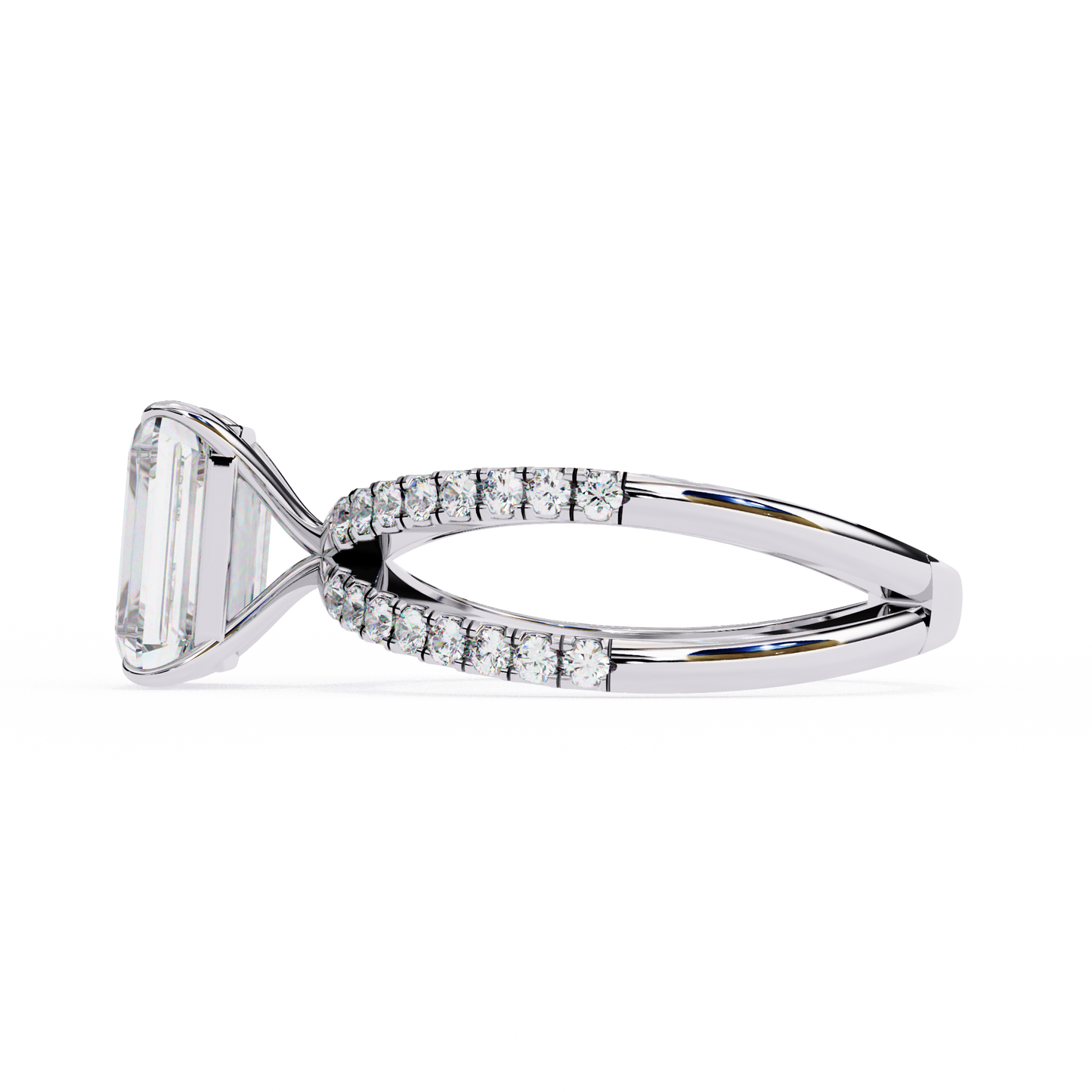 celine lab grown diamond radiant embrace ring