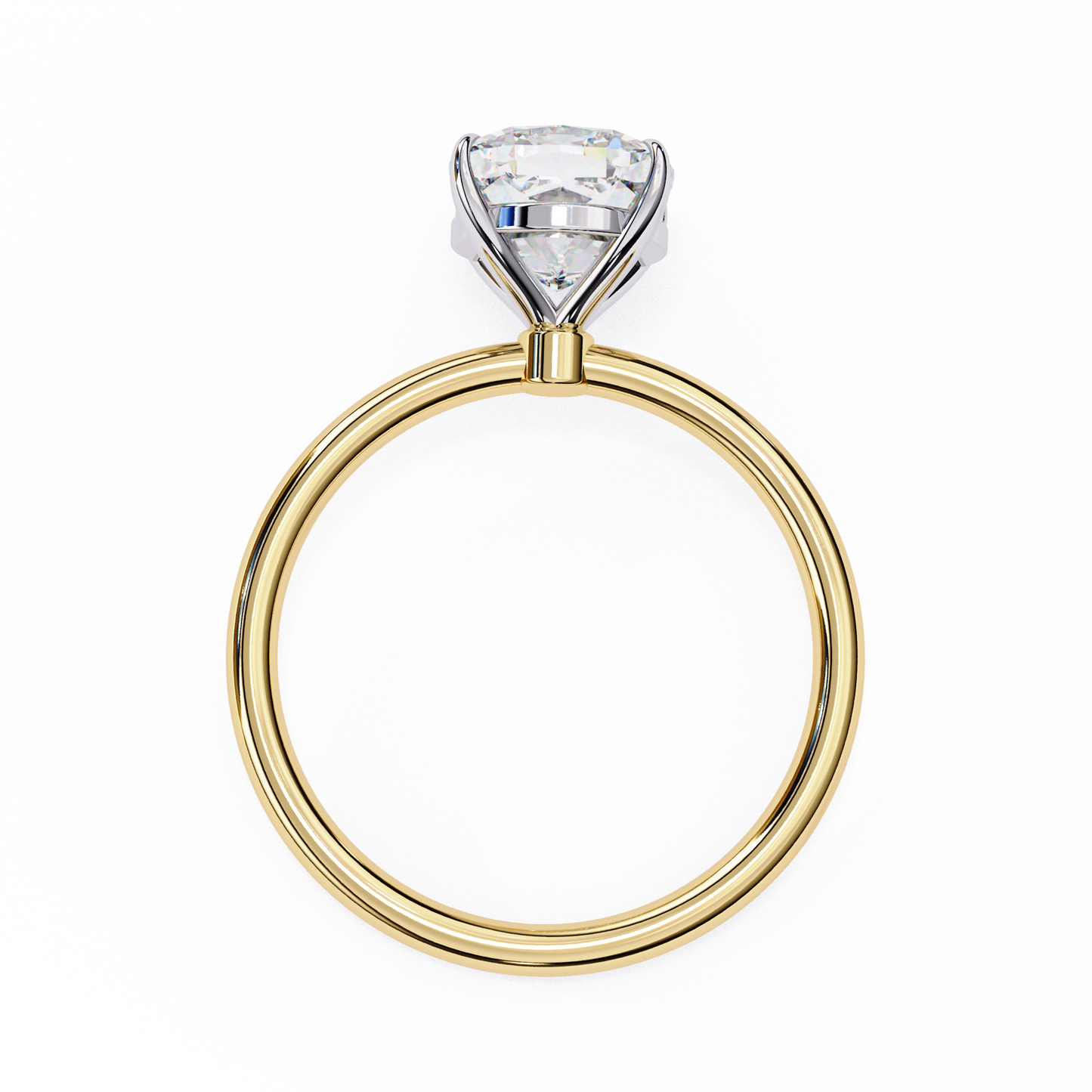 bloom cushion lab grown diamond ring