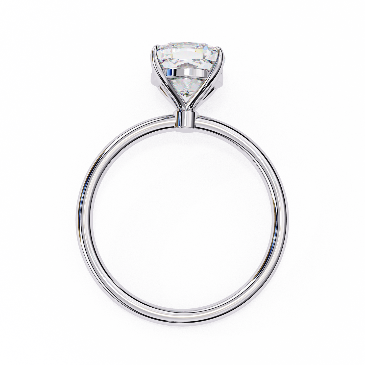 bloom cushion lab grown diamond ring