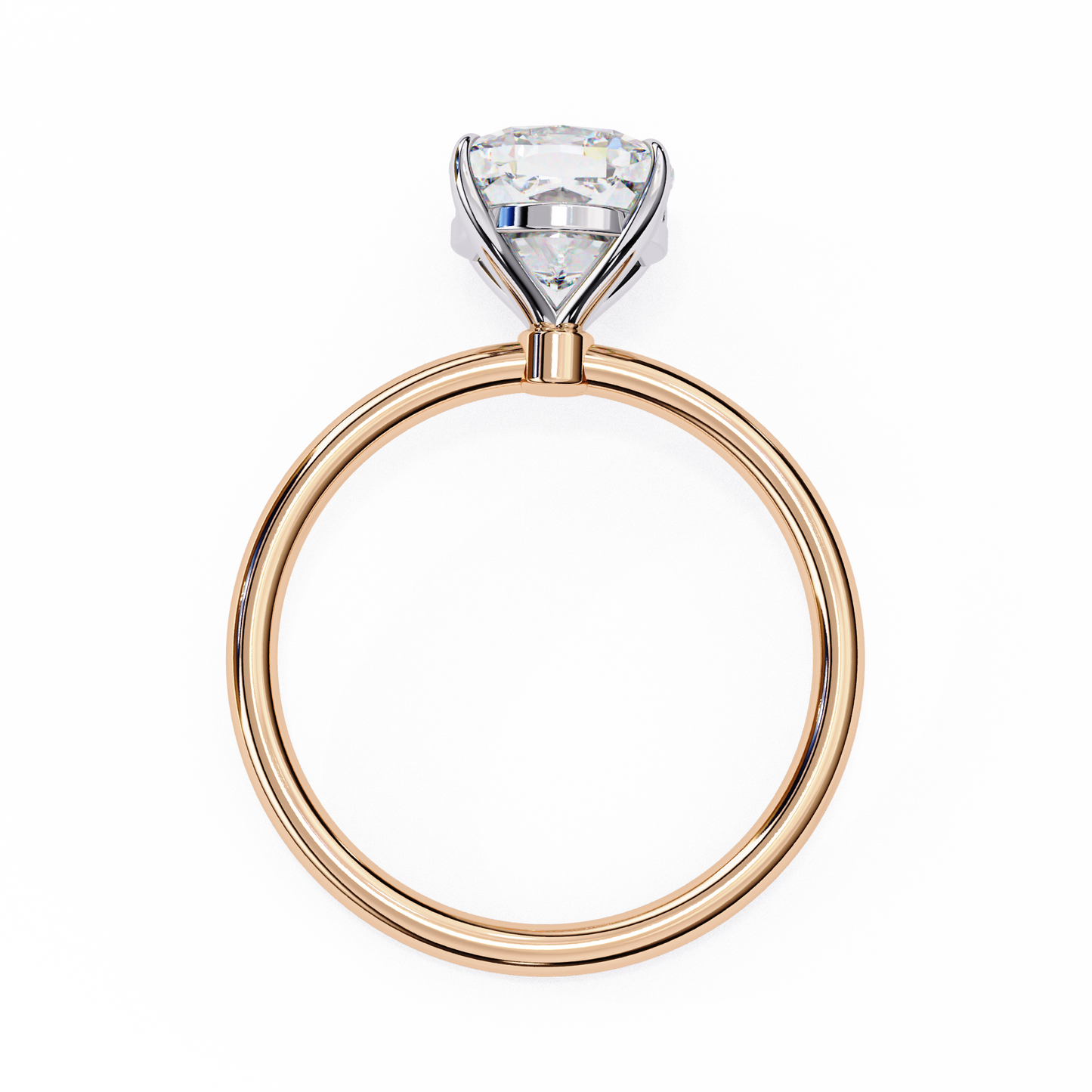 bloom cushion lab grown diamond ring