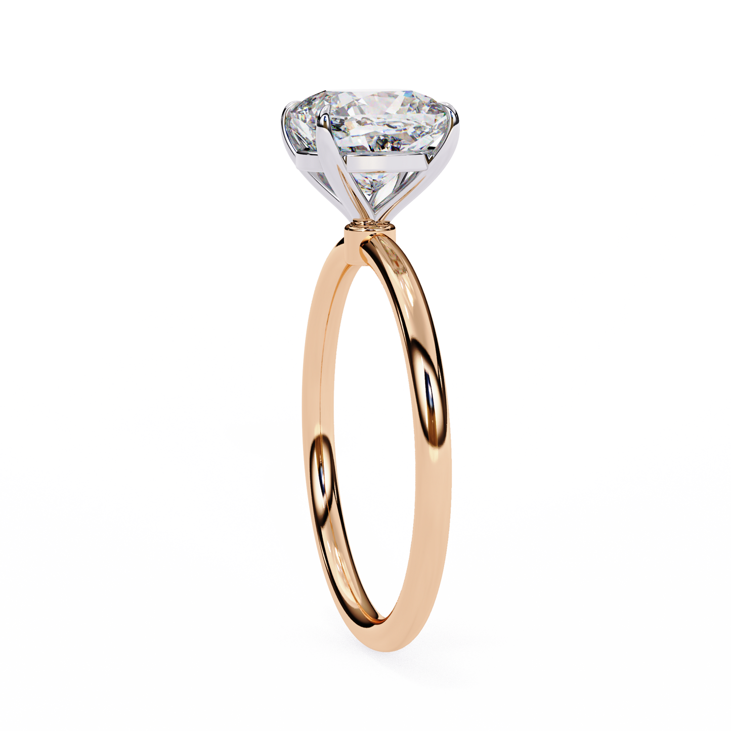 bloom cushion lab grown diamond ring