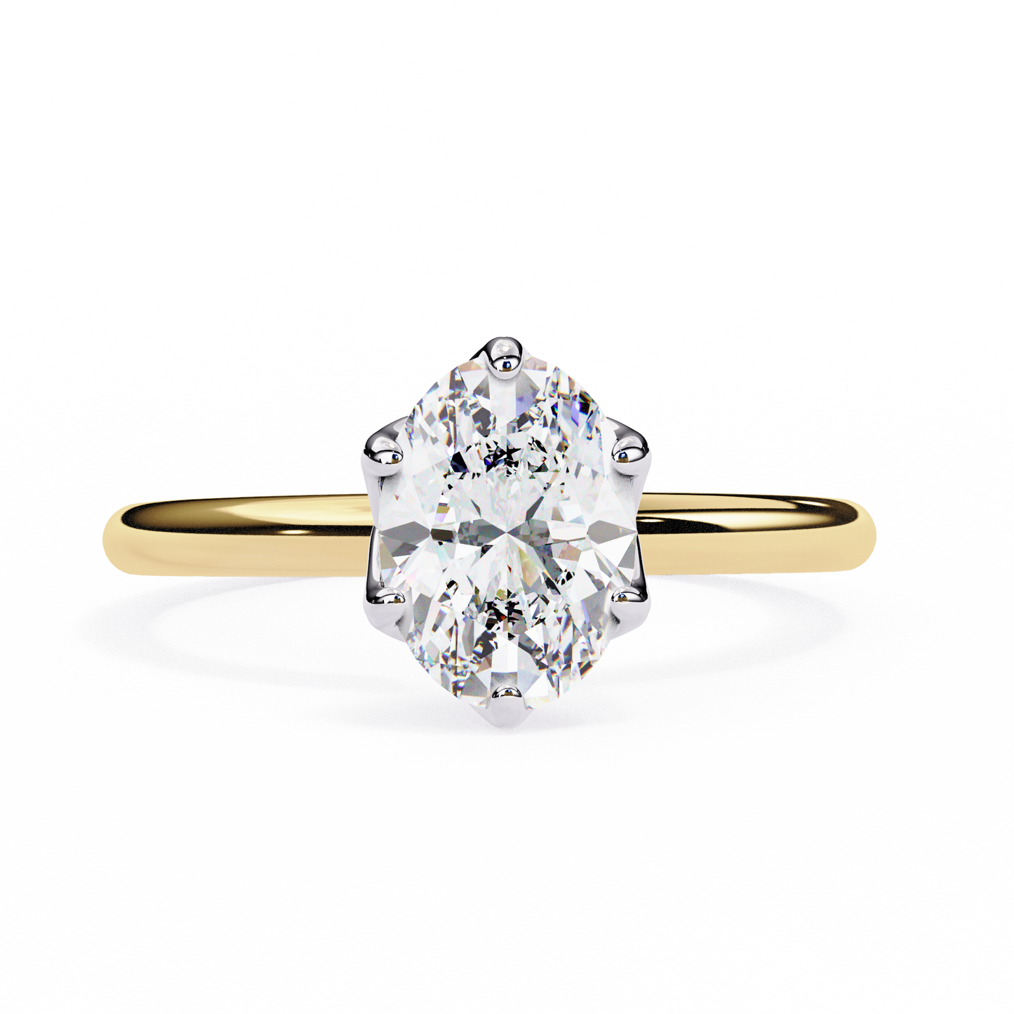 fleurina lab grown diamond tulip solitaire