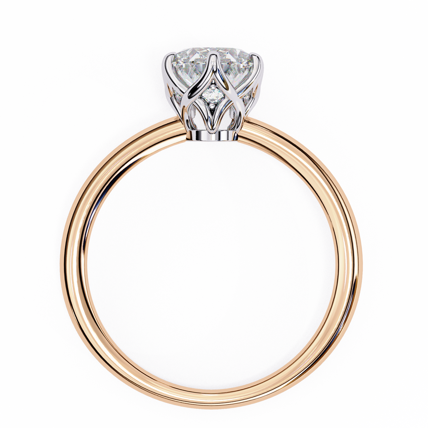 fleurina lab grown diamond tulip solitaire