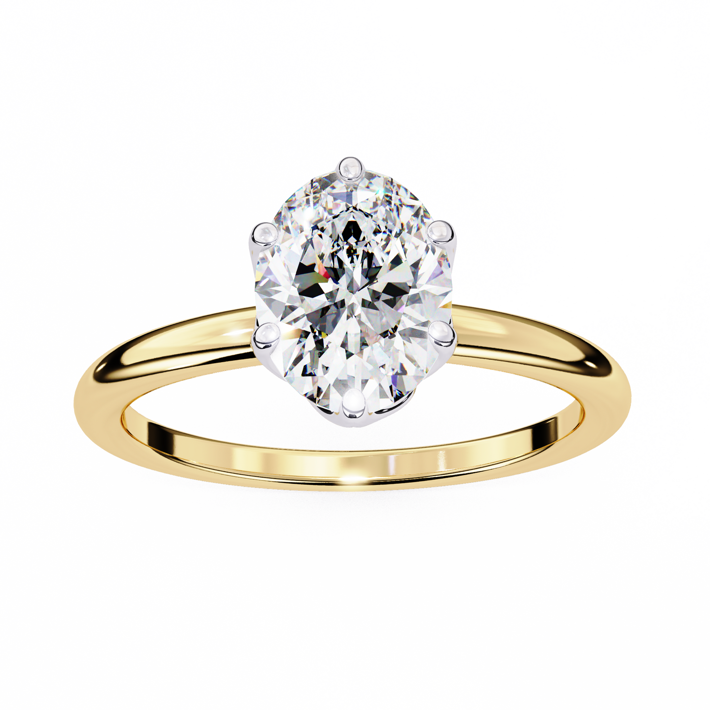fleurina lab grown diamond tulip solitaire