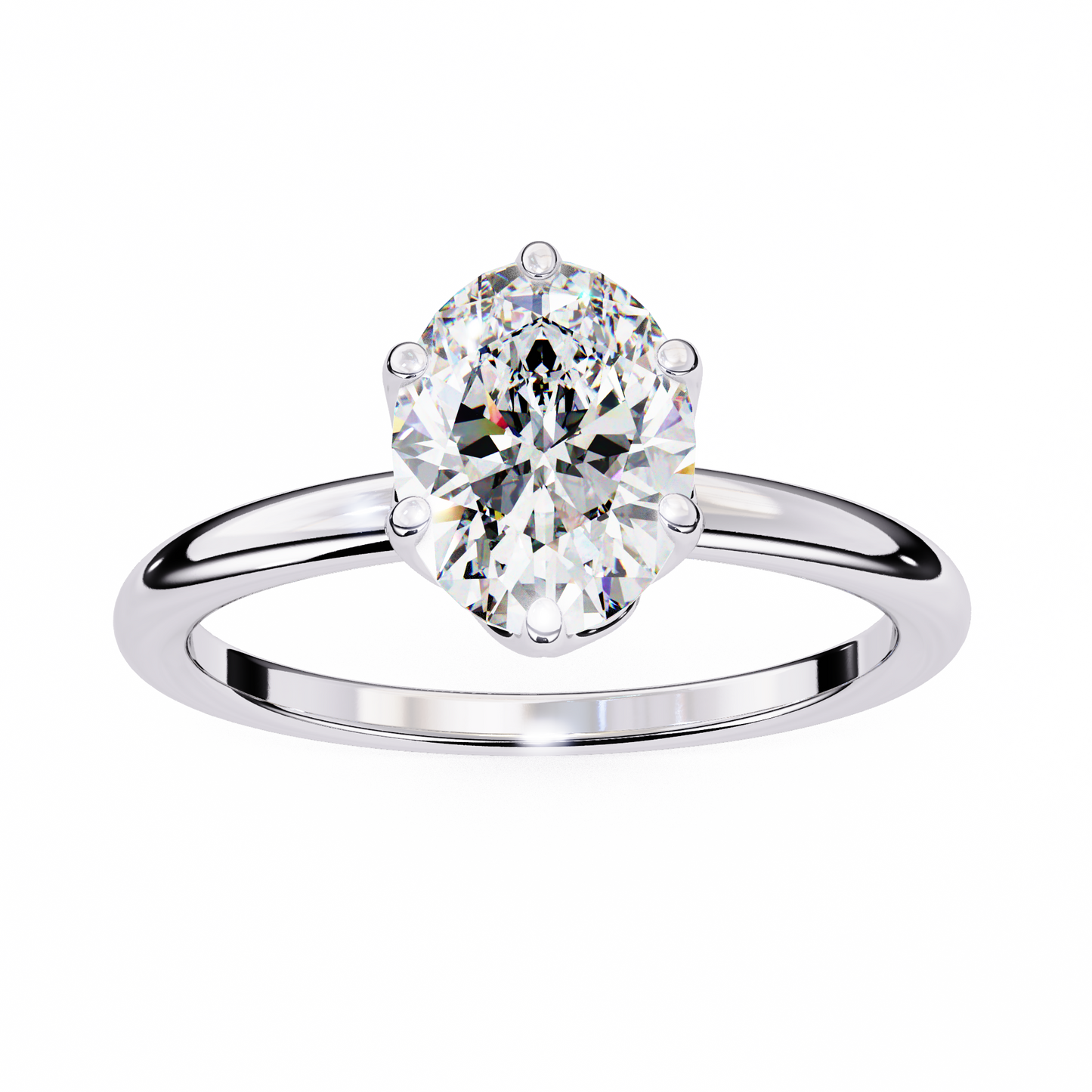 fleurina lab grown diamond tulip solitaire