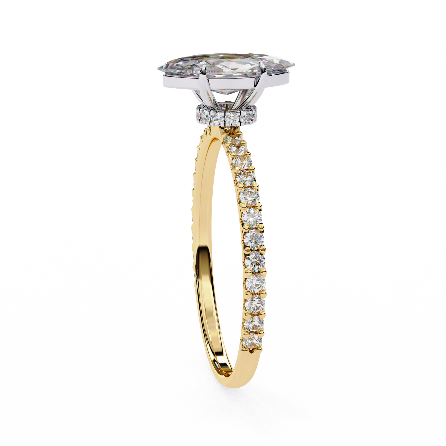 marquise lab grown diamond ring