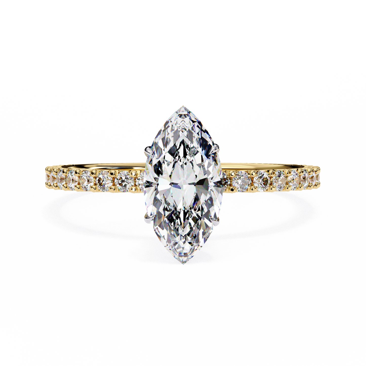 marquise lab grown diamond ring