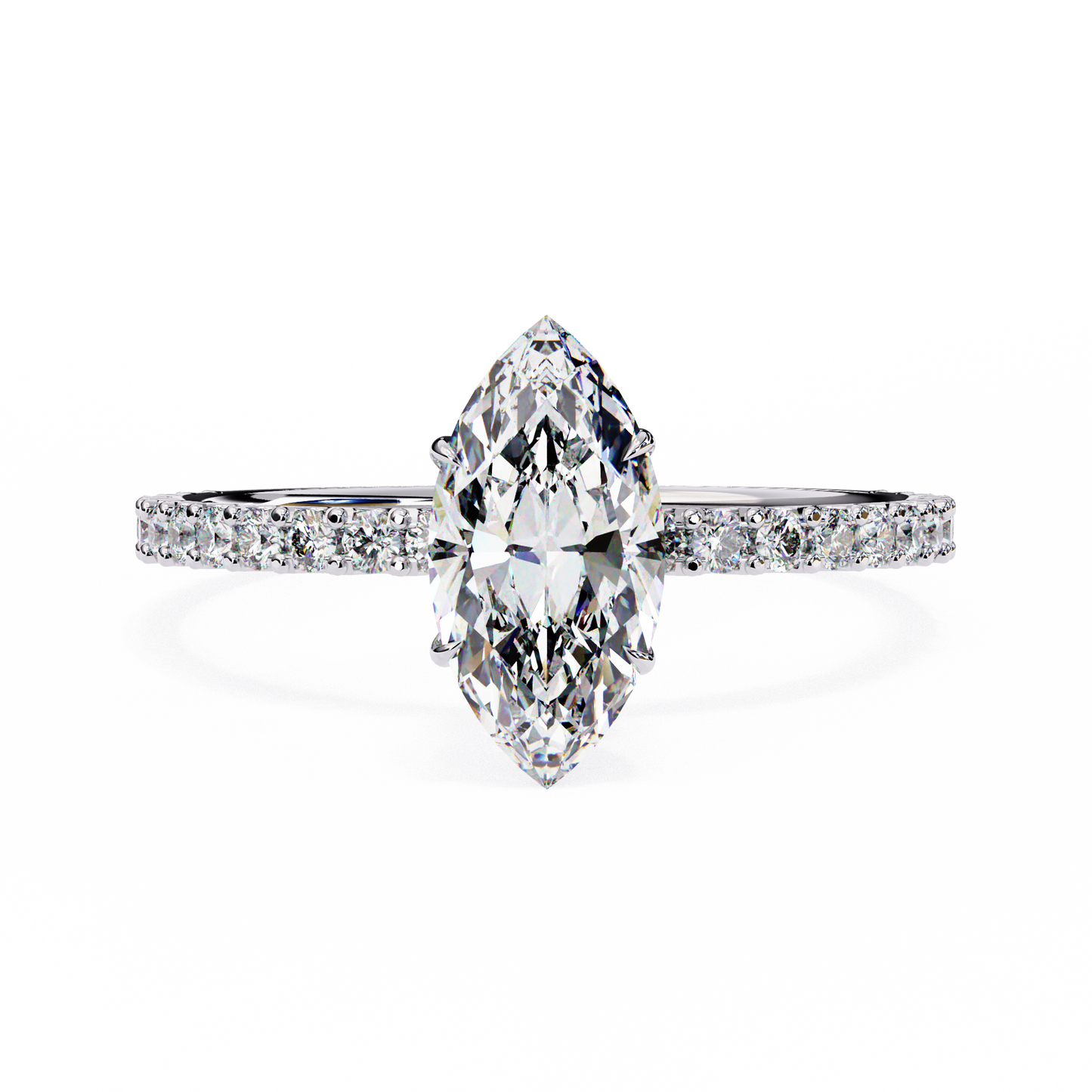 marquise lab grown diamond ring