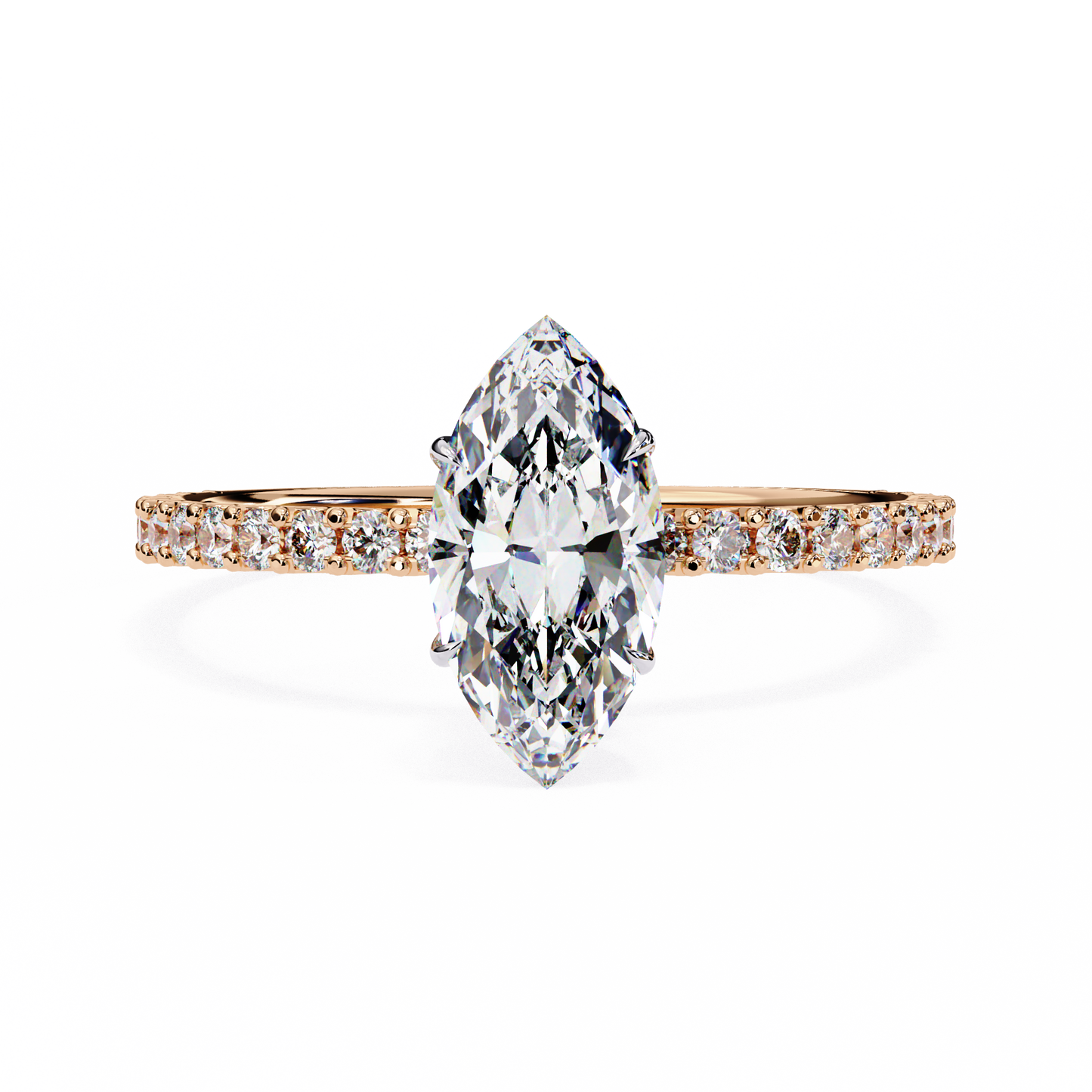 marquise lab grown diamond ring