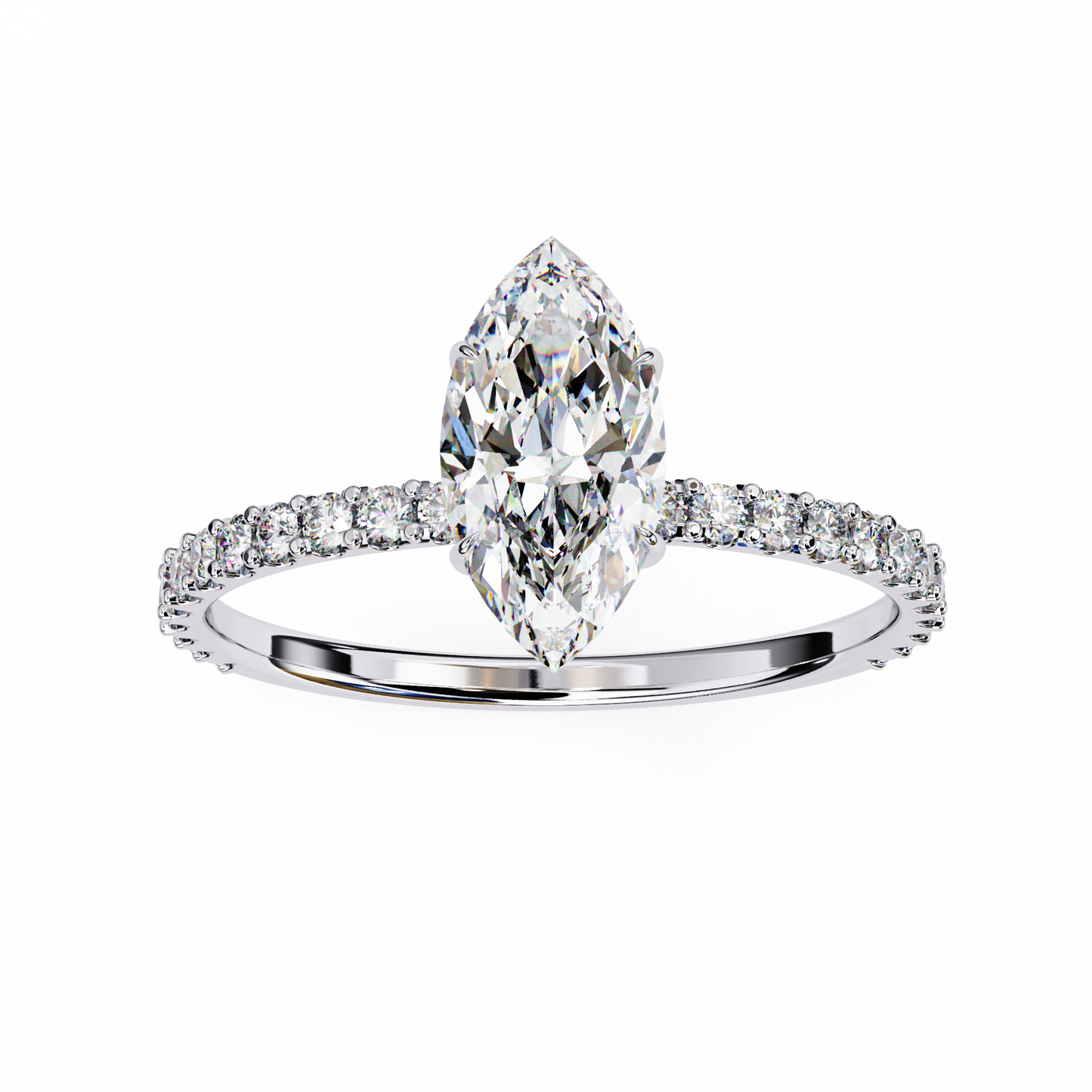 marquise lab grown diamond ring