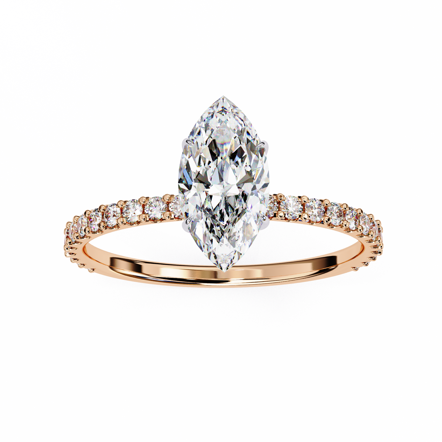 marquise lab grown diamond ring