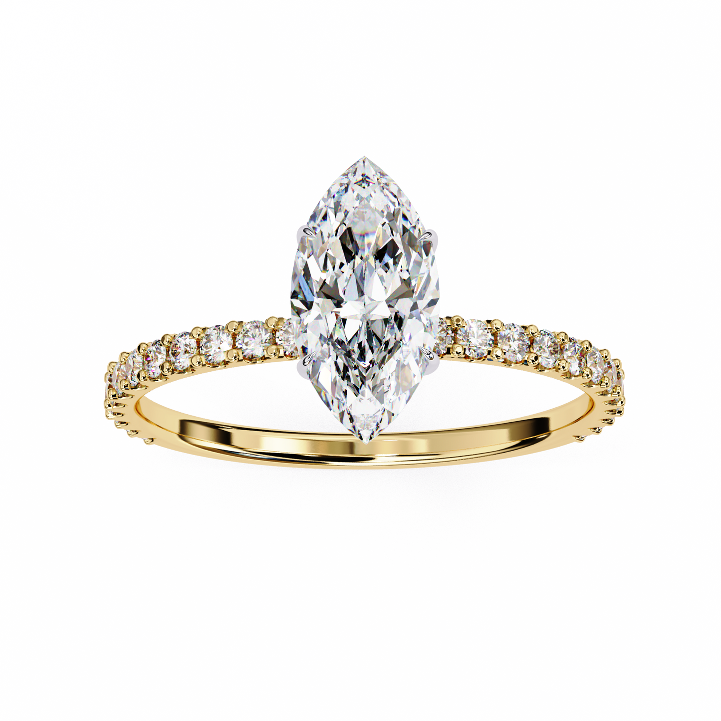 marquise lab grown diamond ring