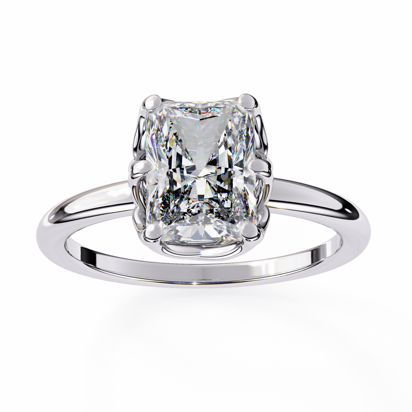 radiant grace lab grown diamond ring