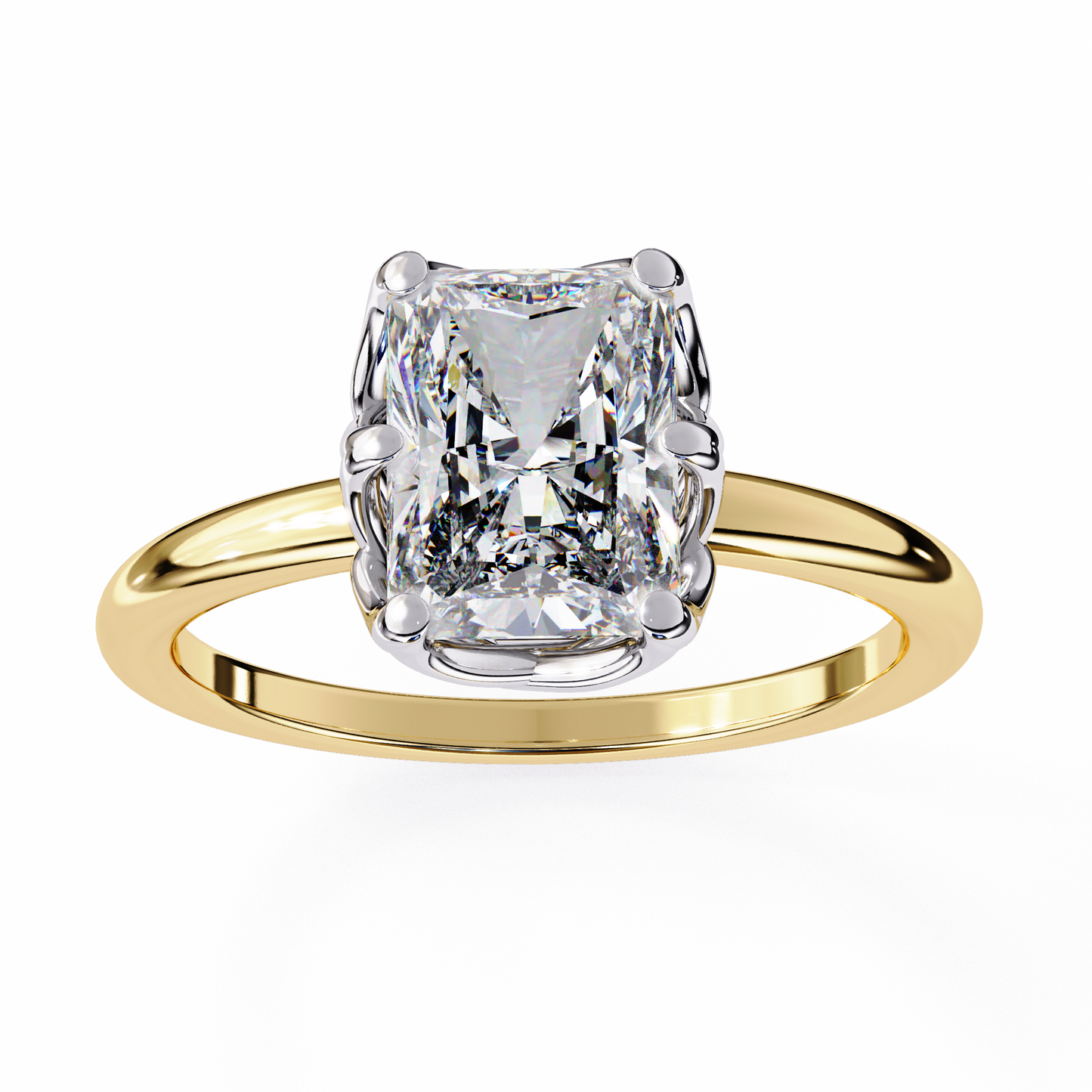 radiant grace lab grown diamond ring