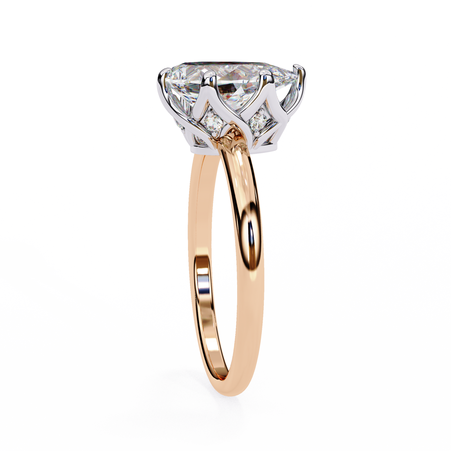 lustre legacy marquise lab grown diamond ring