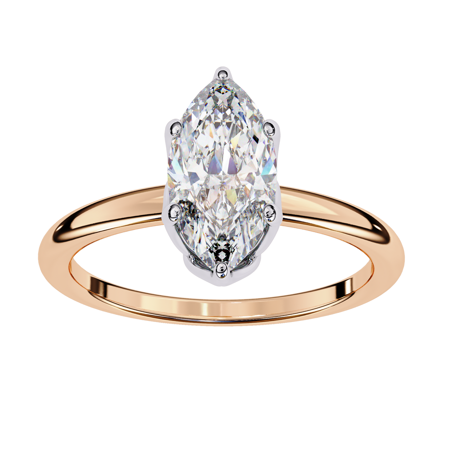 lustre legacy marquise lab grown diamond ring
