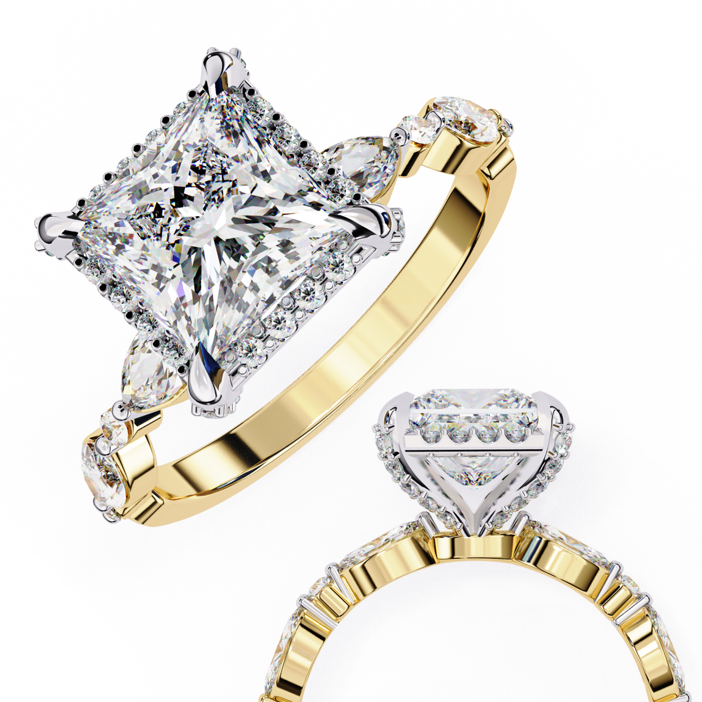 imperial spark lab grown diamond ring