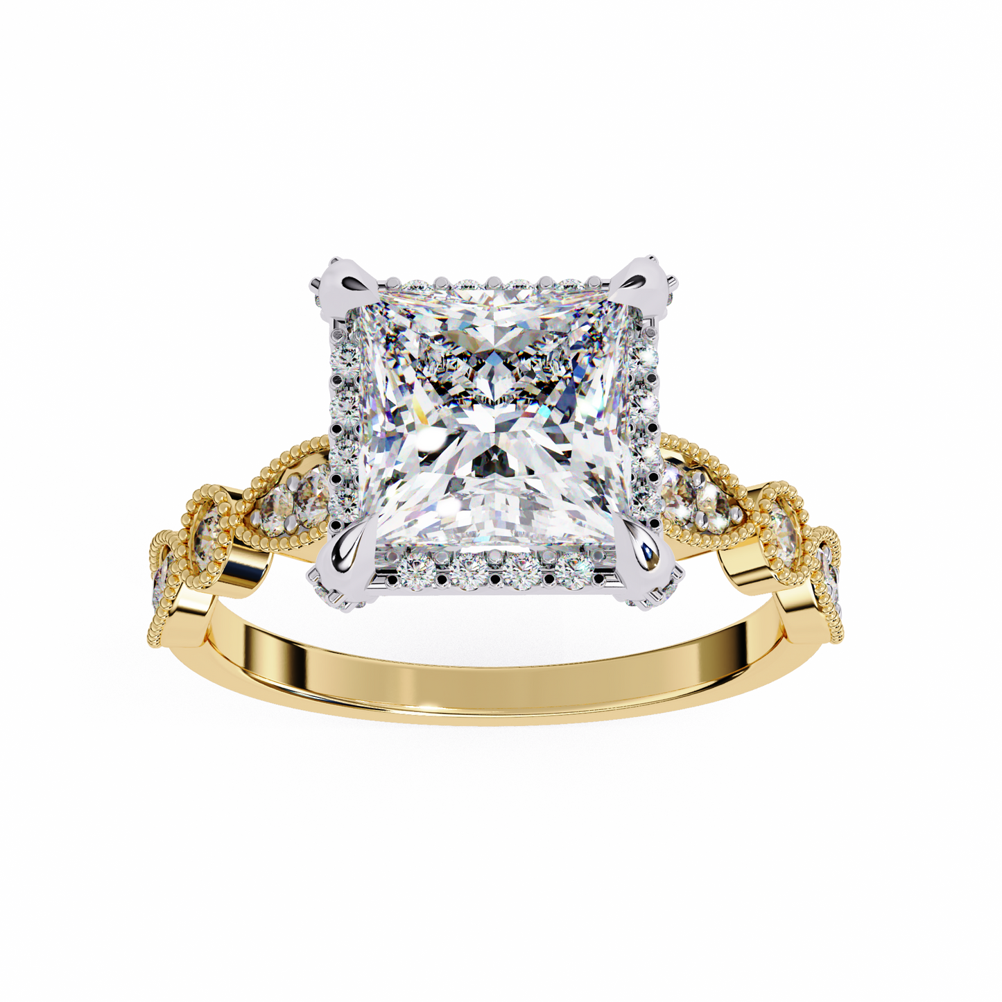 sovereign princess lab grown diamond ring