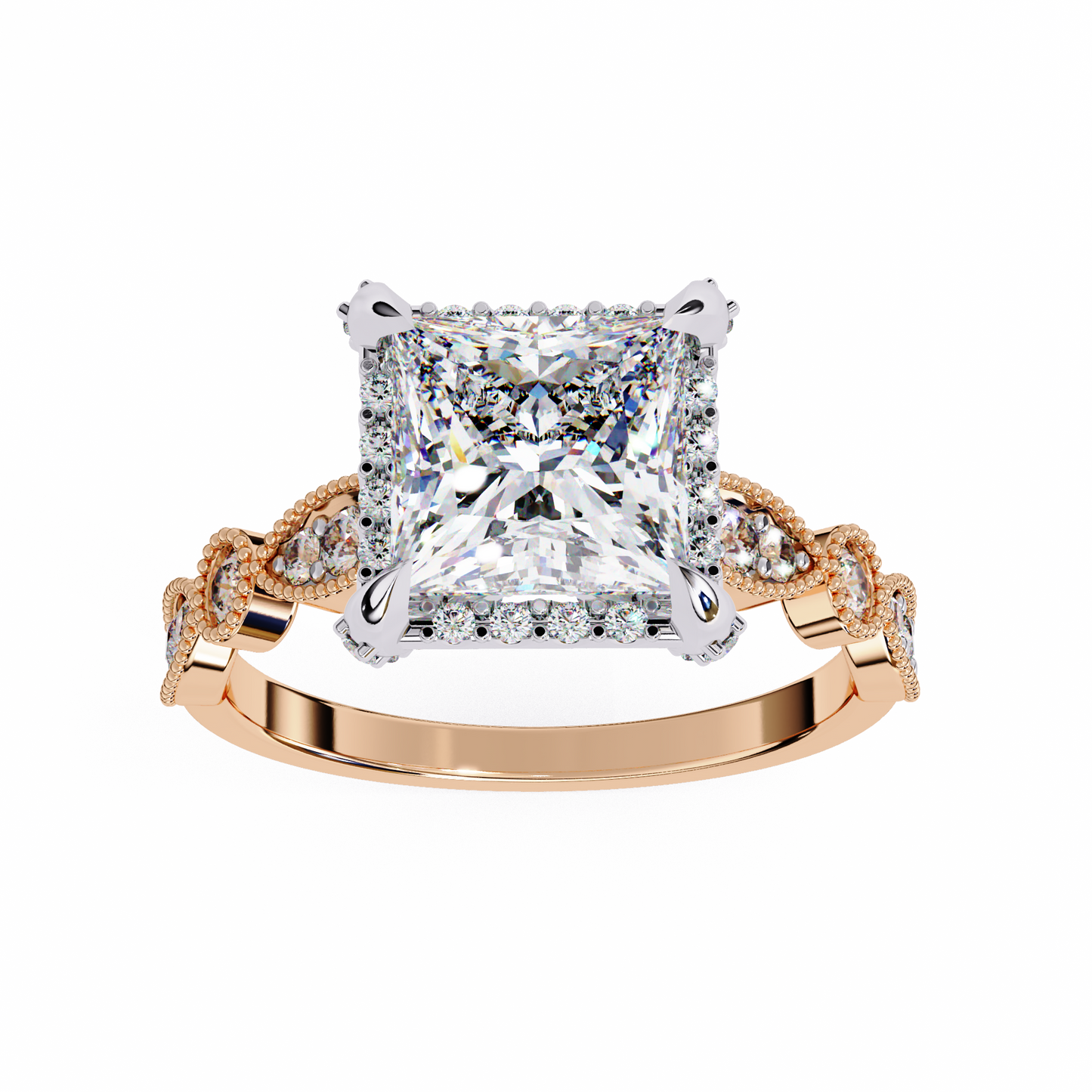sovereign princess lab grown diamond ring