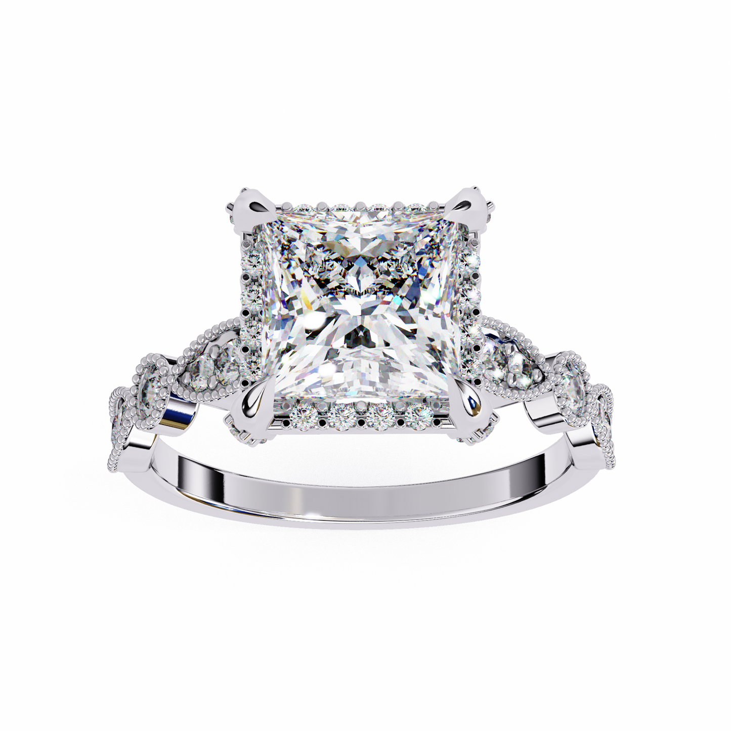 sovereign princess lab grown diamond ring
