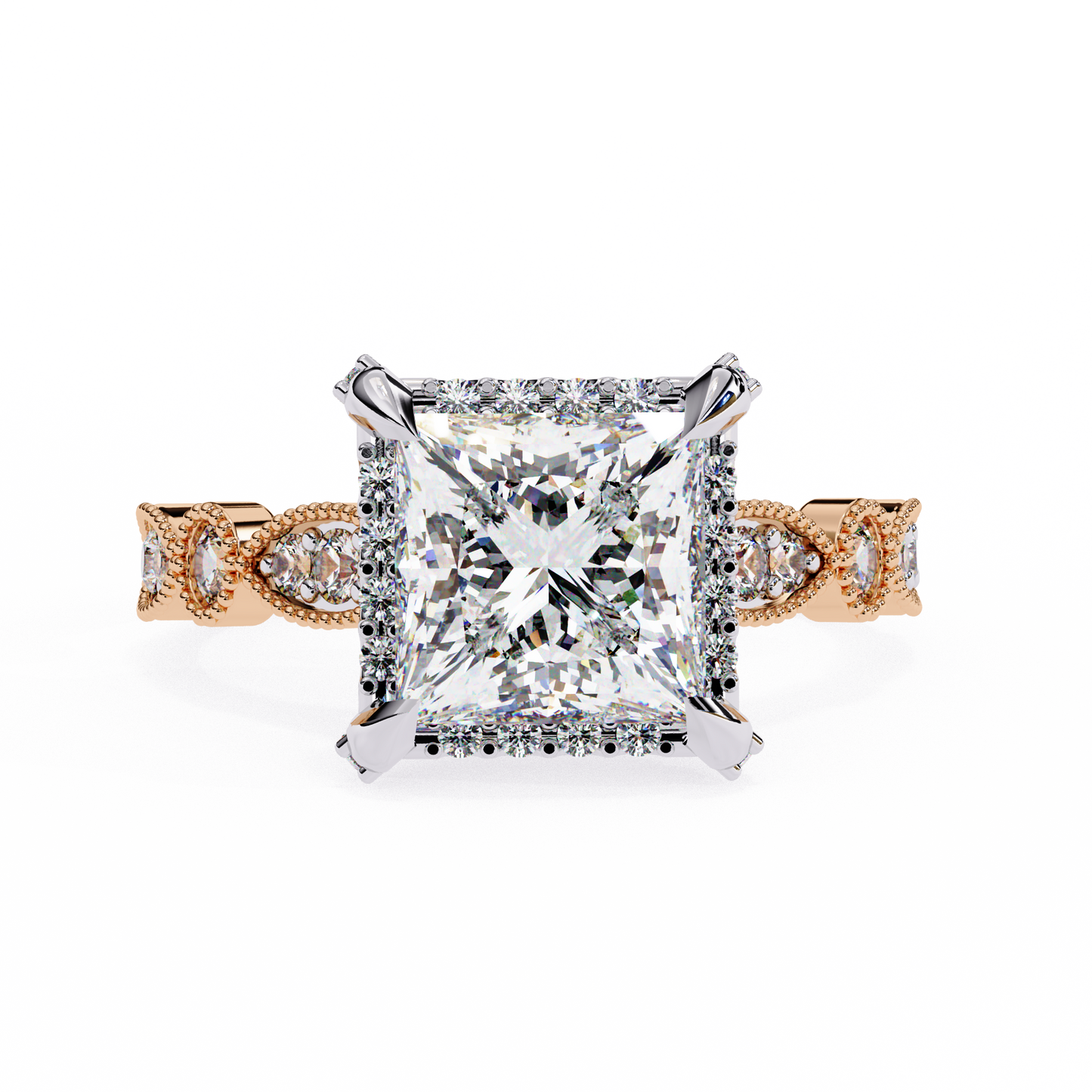 sovereign princess lab grown diamond ring