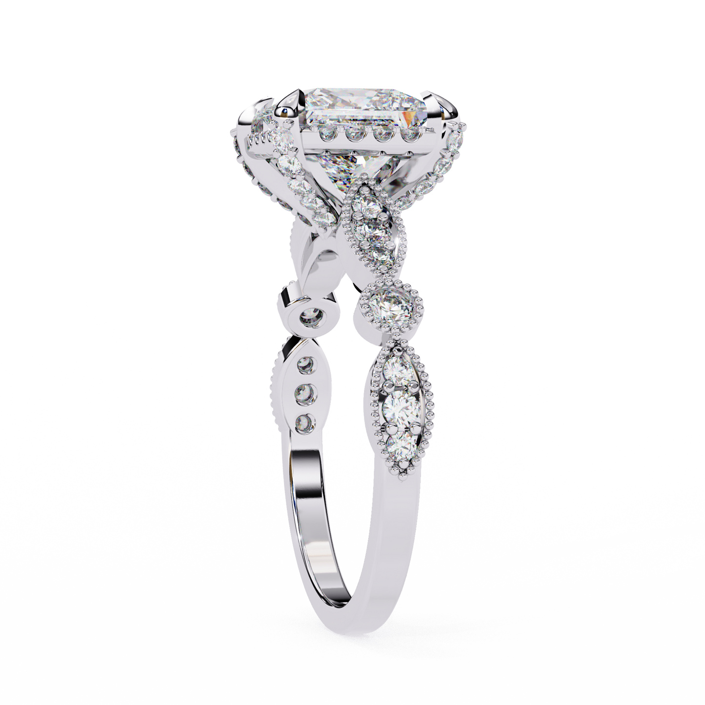 sovereign princess lab grown diamond ring