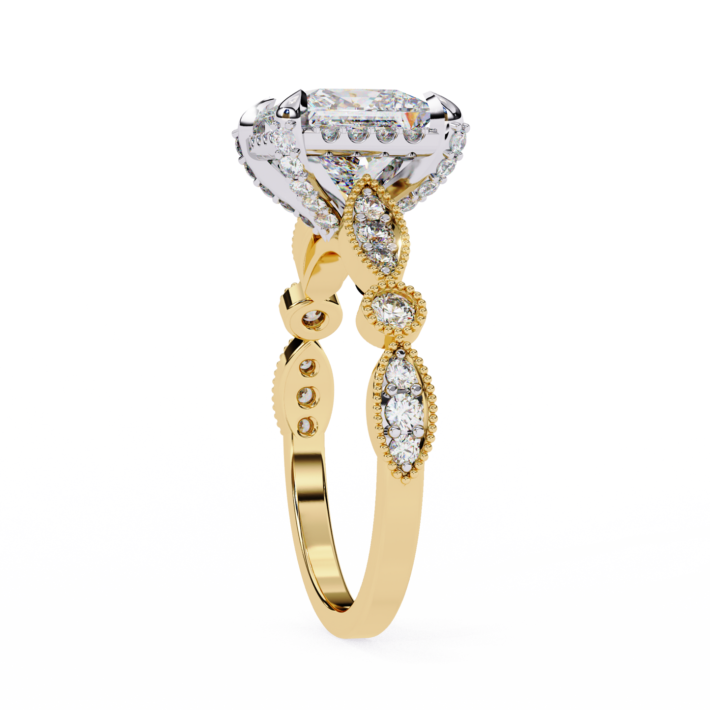 sovereign princess lab grown diamond ring