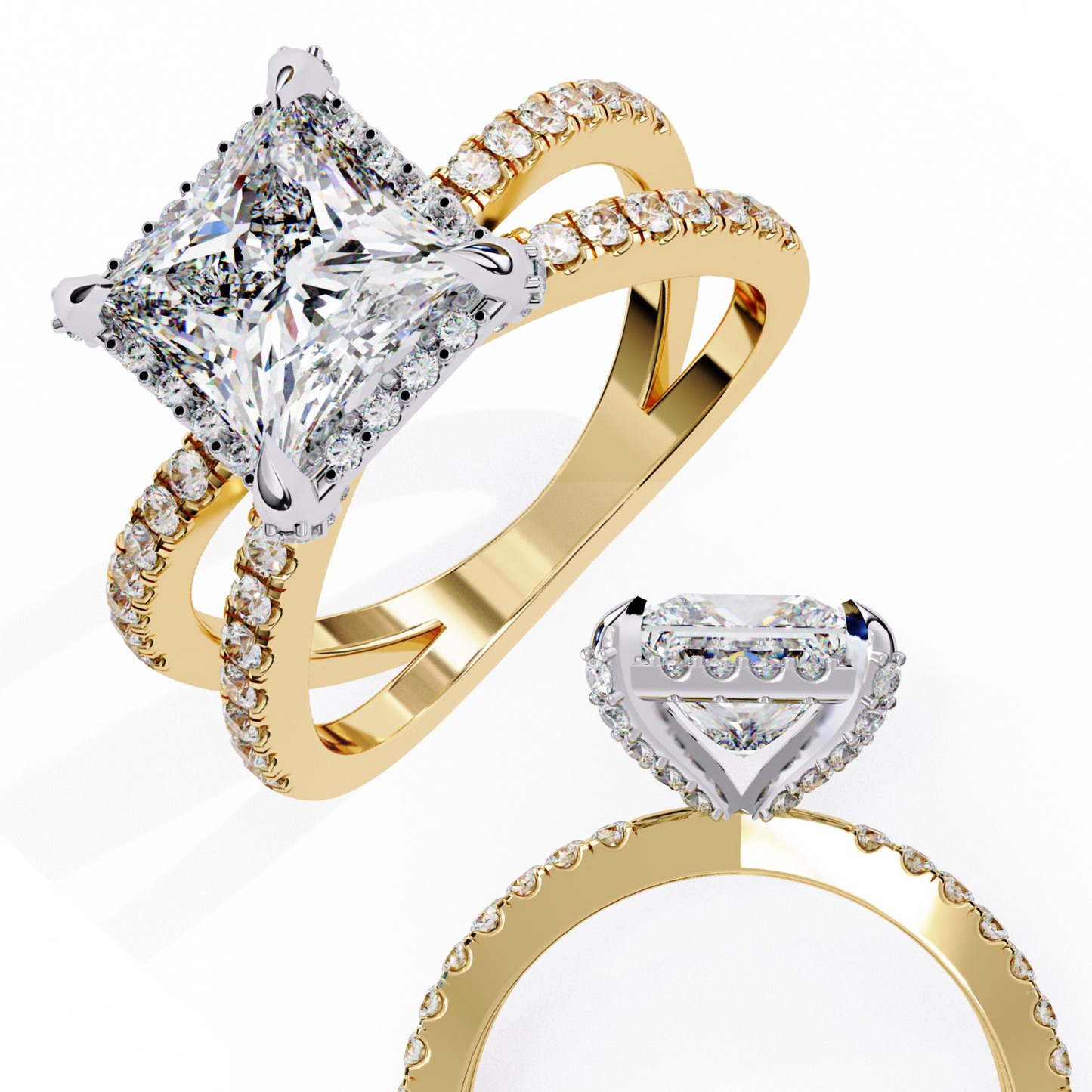eternal princess lab grown diamond ring