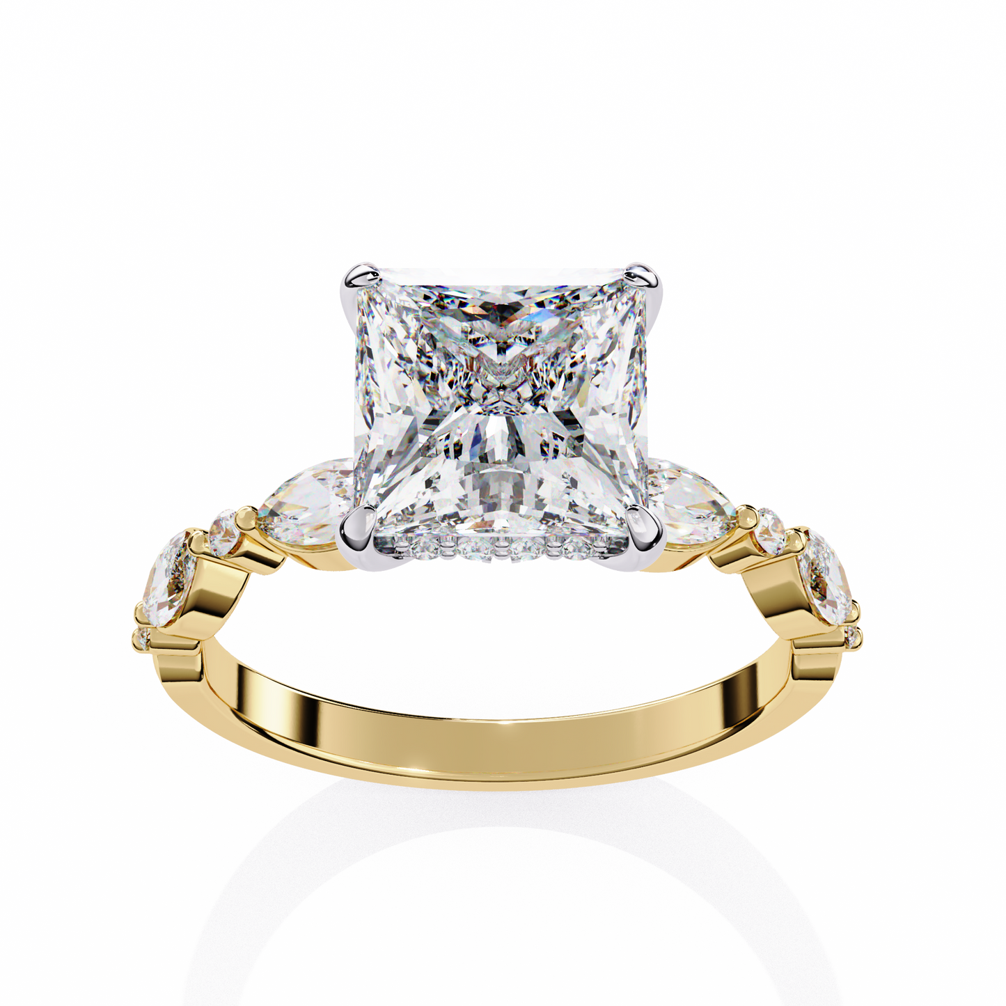 princess t grace lab grown diamond ring