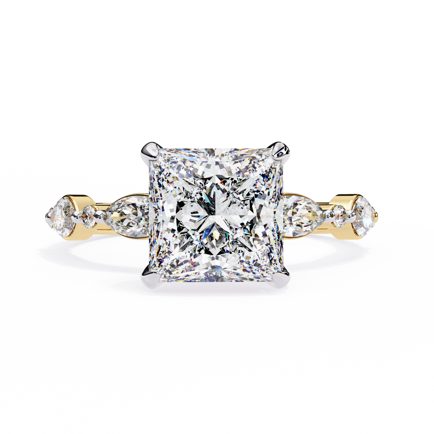 princess t grace lab grown diamond ring