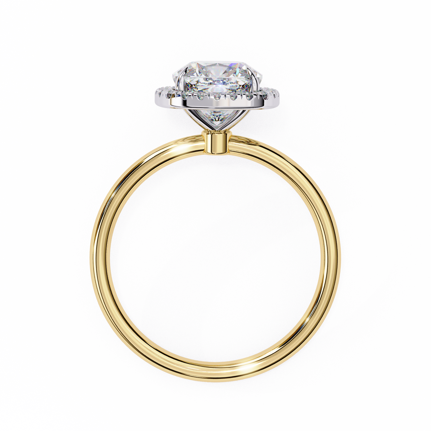tiara spark cushion lab grown diamond ring