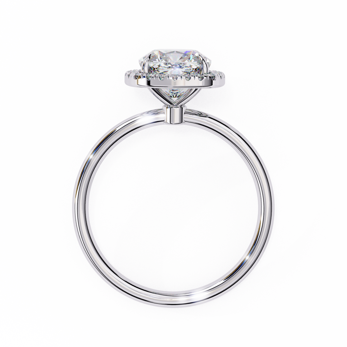 tiara spark cushion lab grown diamond ring