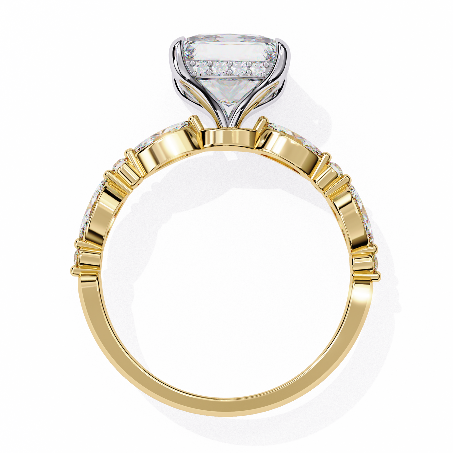 princess t grace lab grown diamond ring