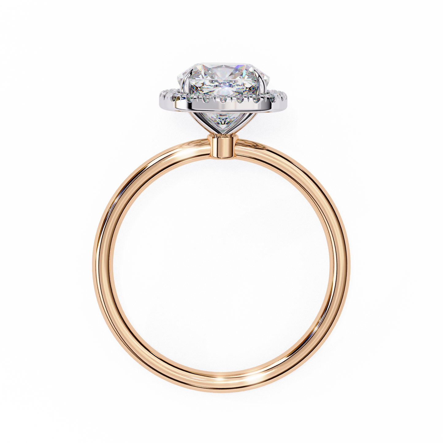 tiara spark cushion lab grown diamond ring