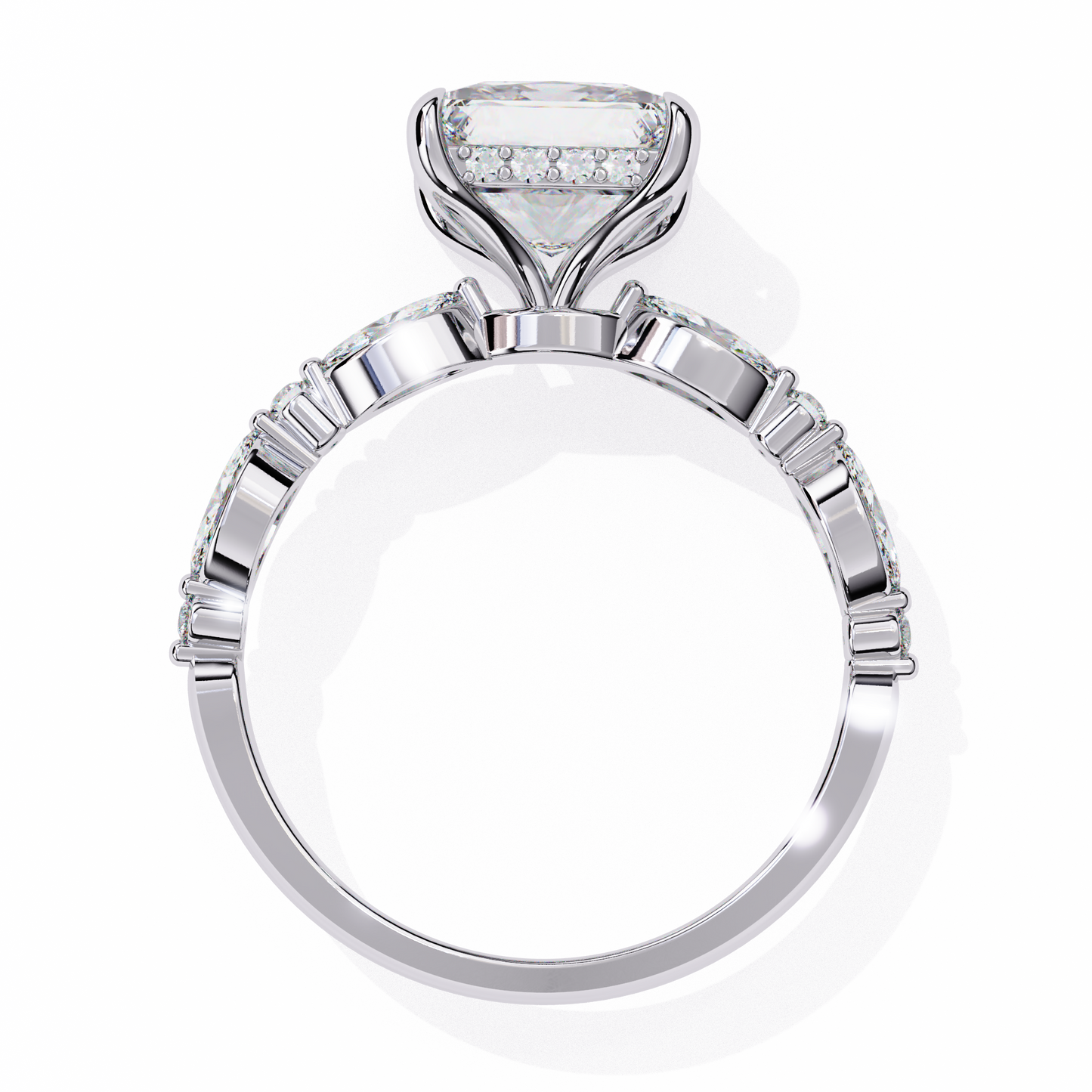 princess t grace lab grown diamond ring
