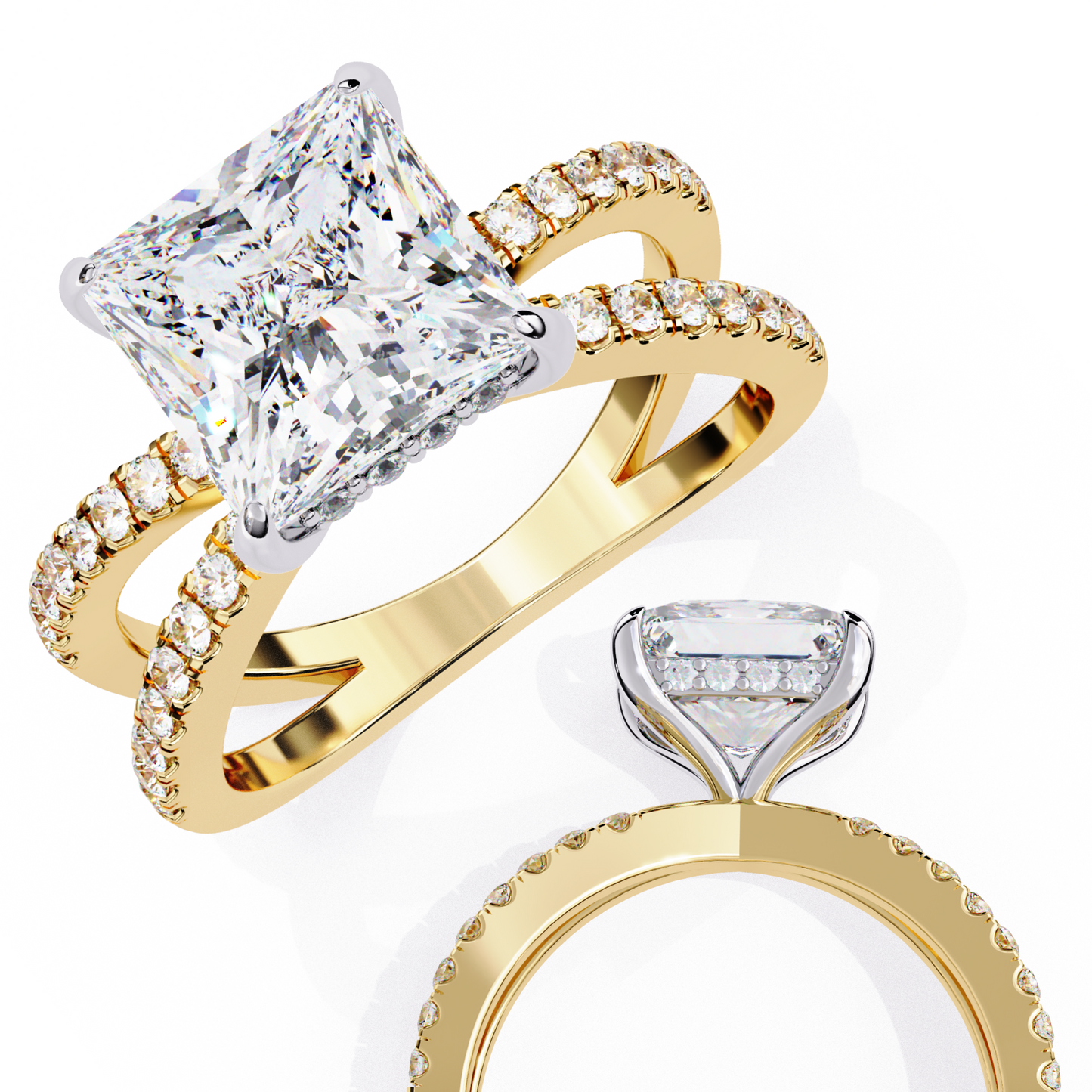 crown princess lab grown diamond ring