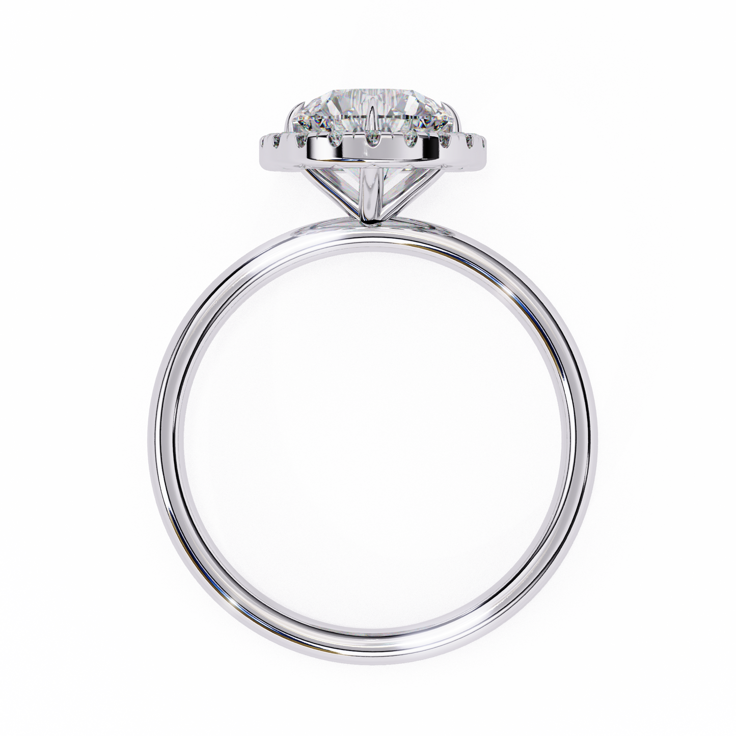 lumina lab grown diamond halo ring