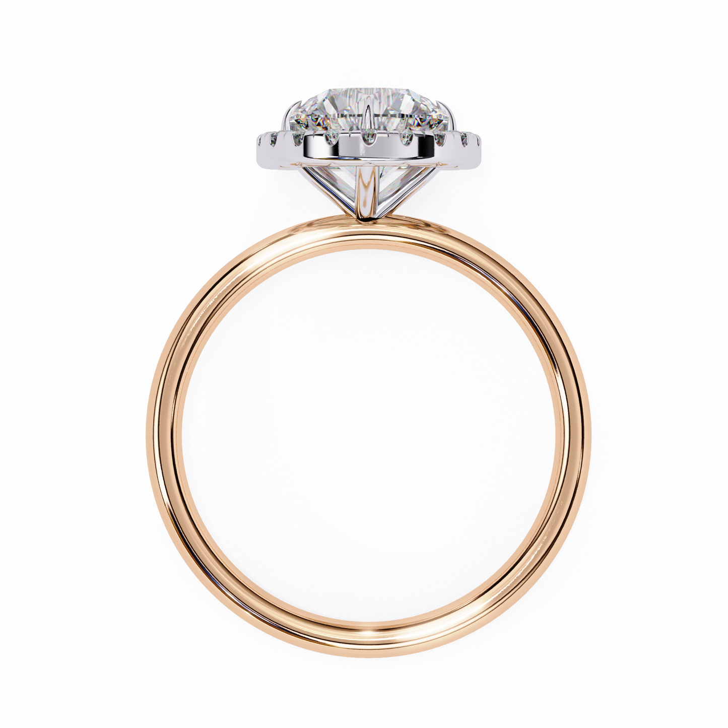 lumina lab grown diamond halo ring