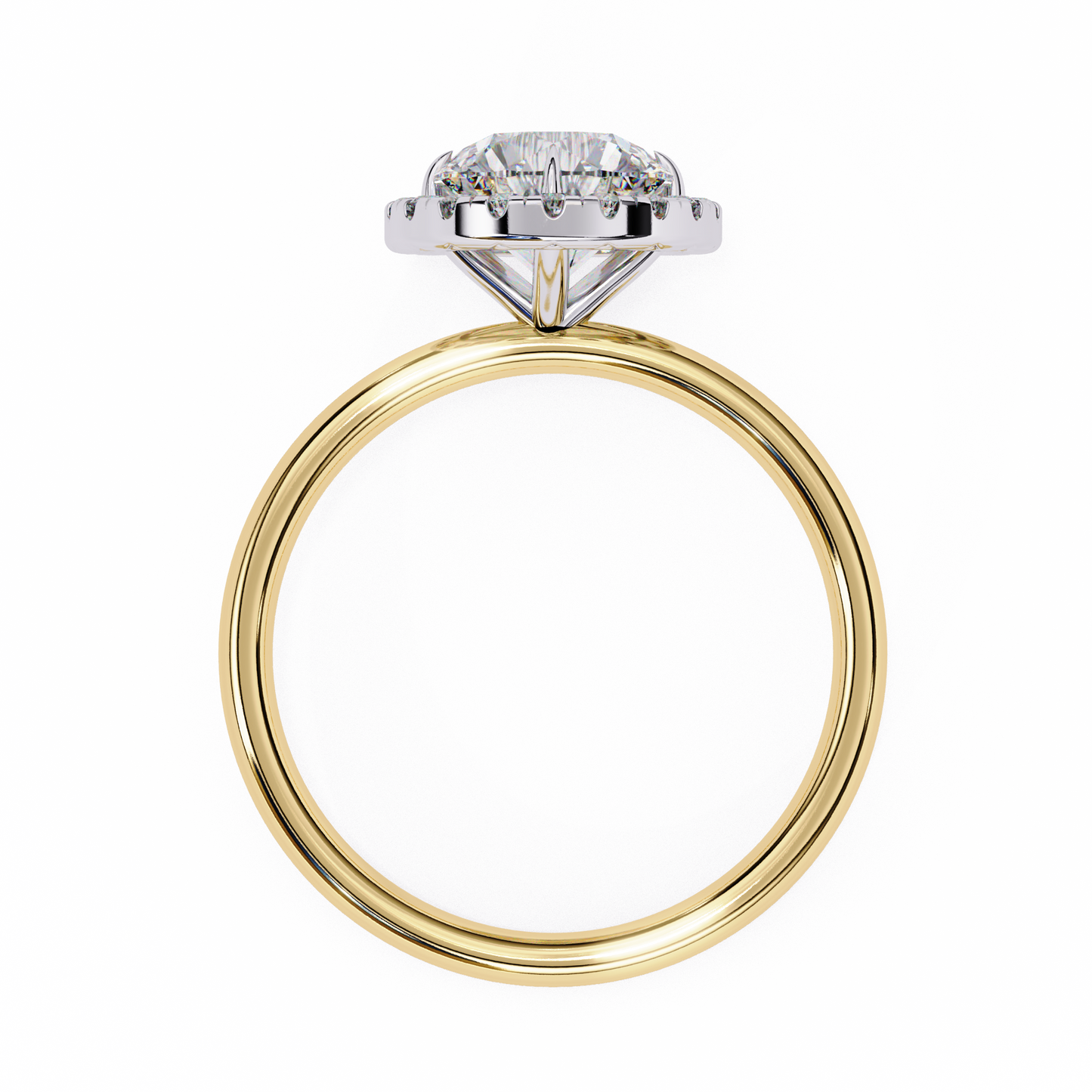 lumina lab grown diamond halo ring