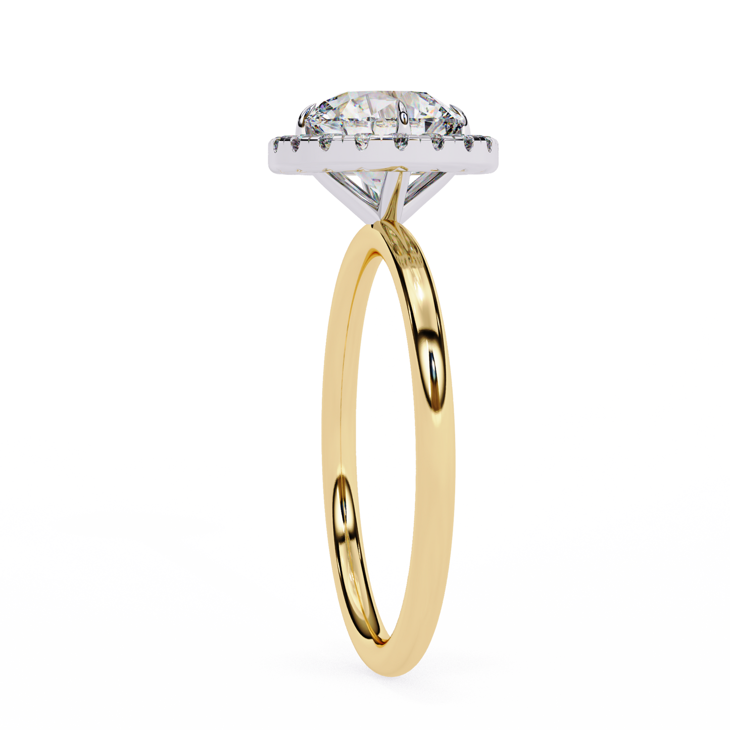 lumina lab grown diamond halo ring