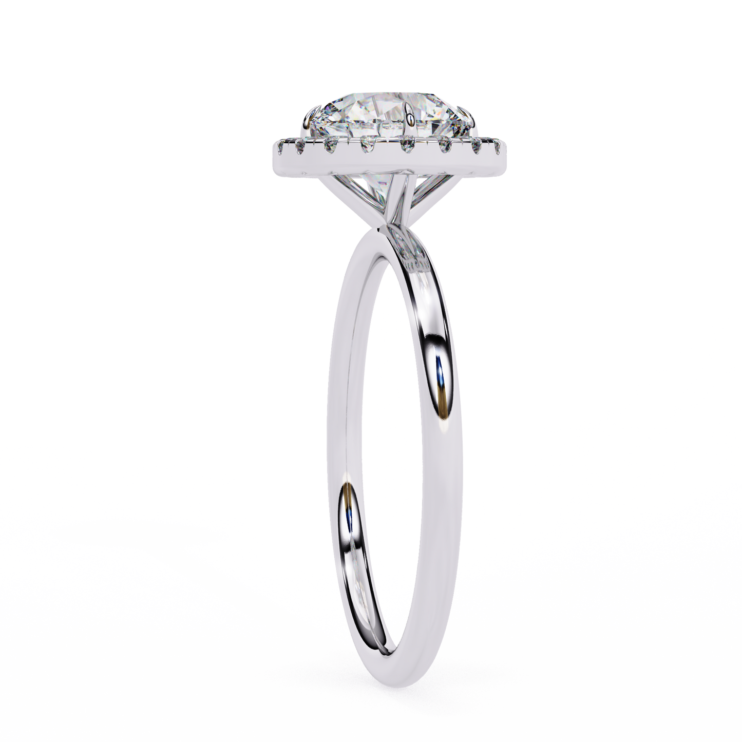 lumina lab grown diamond halo ring