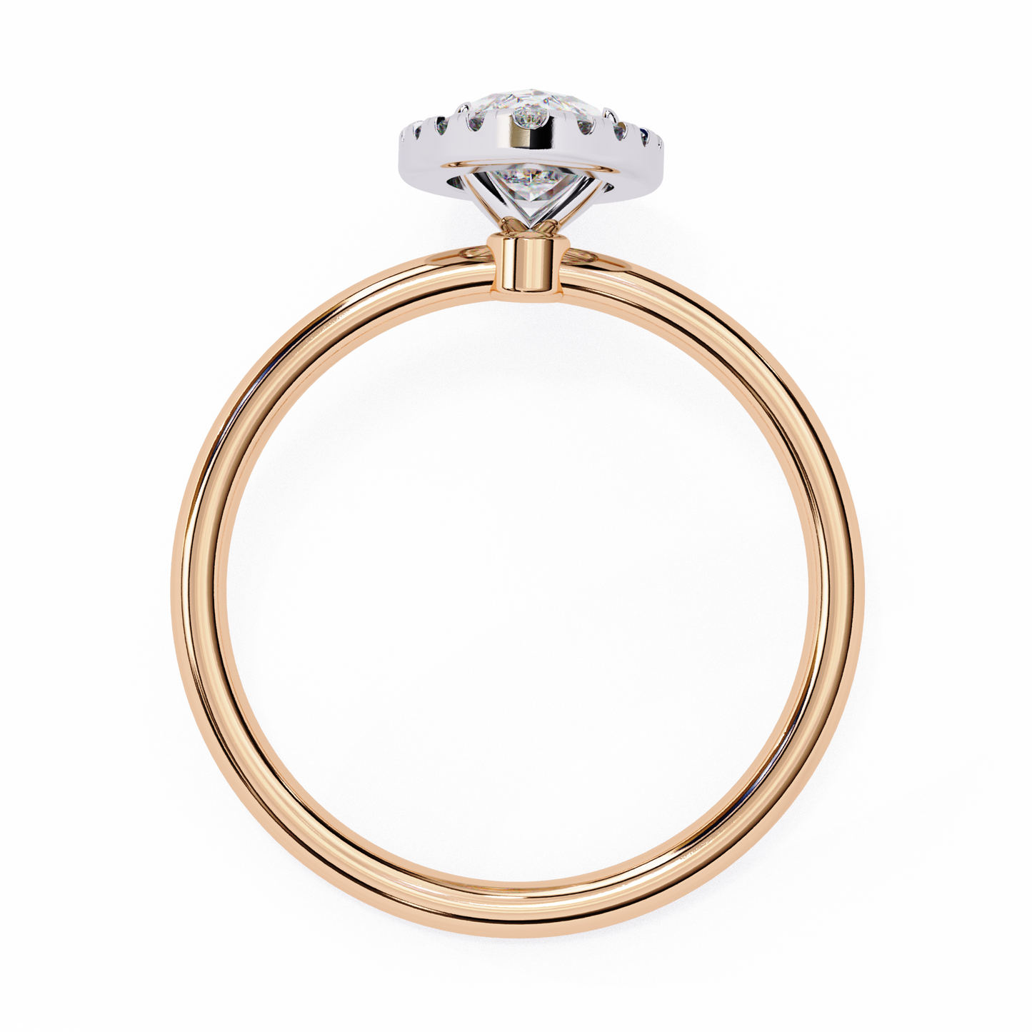 lumina marquise lab grown diamond halo ring