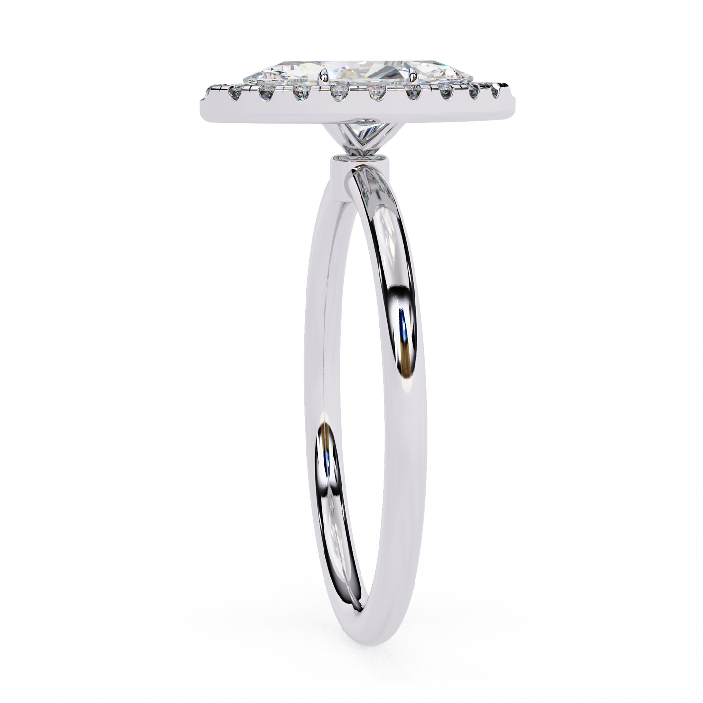 lumina marquise lab grown diamond halo ring